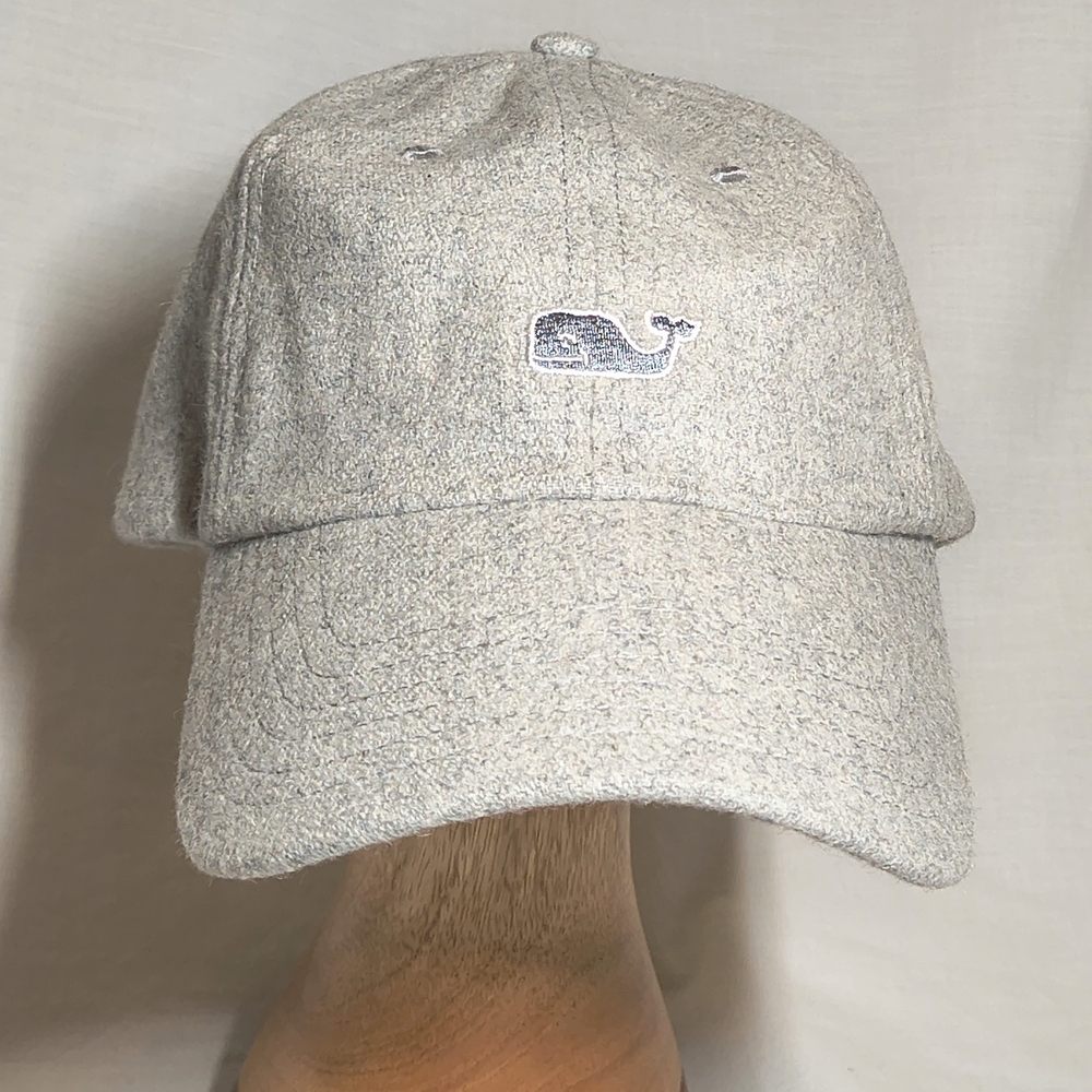 Vineyard Vines Light Gray Wool Blend Ball Cap